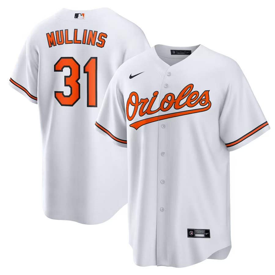 Men's Baltimore Orioles Cedric Mullins #31 White Jersey